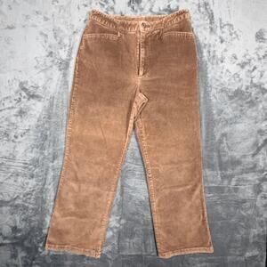 Nordstrom Women's Size 6 Wide Leg Corduroy Pants Brown Cotton Blend